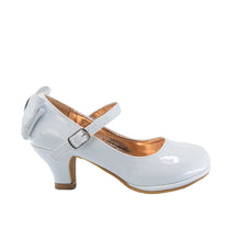 EIGHT EIGHTEEN Girls Leatherette Back Bow Tie Mary Jane Kiddie Heel - Em