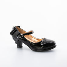 EIGHT EIGHTEEN Girls Leatherette Back Bow Tie Mary Jane Kiddie Heel - Em