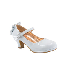 EIGHT EIGHTEEN Girls Leatherette Back Bow Tie Mary Jane Kiddie Heel - Em