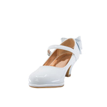 EIGHT EIGHTEEN Girls Leatherette Back Bow Tie Mary Jane Kiddie Heel - Em