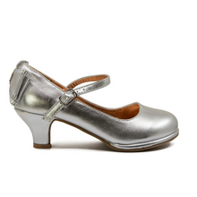 EIGHT EIGHTEEN Girls Leatherette Back Bow Tie Mary Jane Kiddie Heel - Em