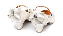 EIGHT EIGHTEEN Girls Leatherette Back Bow Tie Mary Jane Kiddie Heel - Em