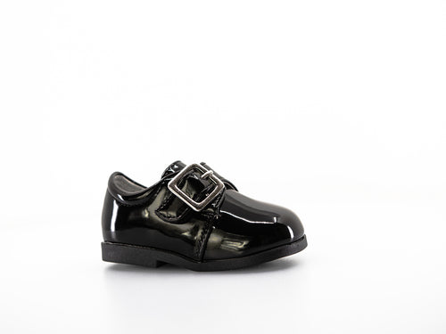 Eight Eighteen Leatherette Strap School Dress Shoe (Infant/Toddler Boys) - Pat
